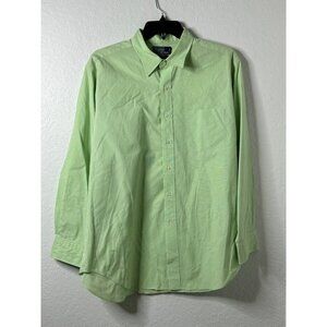 Polo by Ralph Lauren Andrew Classic Fit Mens Button Up Shirt Green Stripe 17.1/5